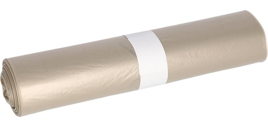 Deiss sac à ordures, ft 90 x 120 x 0,5 cm, transparent, LDPE, rouleau de 10 pièces