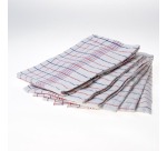 Hand towels, 65 x 65 cm, checkered, pack of 6 pieces