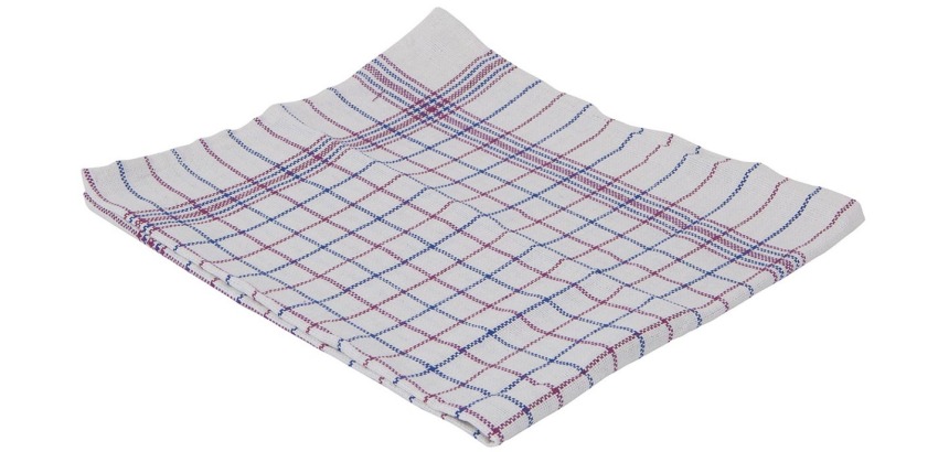 Hand towels, 65 x 65 cm, checkered, pack of 6 pieces
