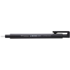 Tombow stylo gomme MONO zero avec pointe ronde, rechargeable, noir