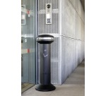 Rubbermaid cendrier Infinity, ft 40 x 101 cm, noir