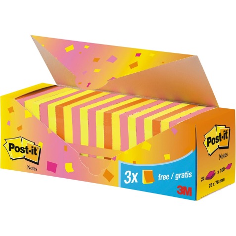 Post-it Notes colorées paquet d'avantage