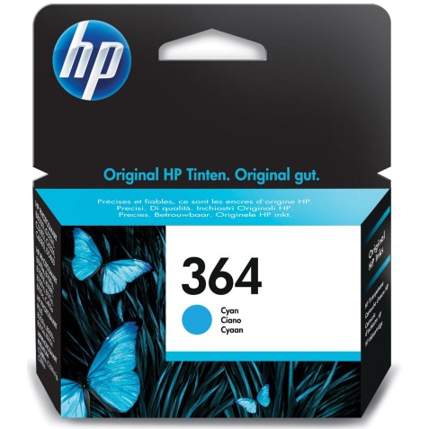 HP cartouche d'encre 364, 300 pages, OEM CB318EE, cyan
