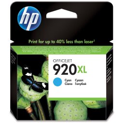 HP inktcartridge 920XL, 700 pagina's, OEM CD972AE, cyaan