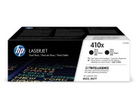 HP toner 410X, 6 500 pages, OEM CF410XD, noir, paquet de 2 pièces