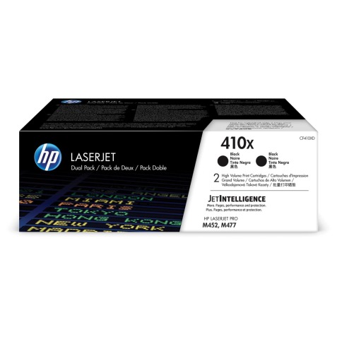 HP 410X Original LaserJet Toner Cartidges Black High Yield 2-pack