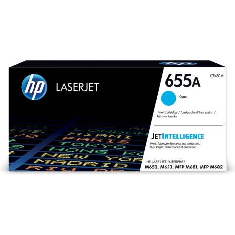 HP 655A - Cyan - original - LaserJet - Tonerpatrone (CF451A)