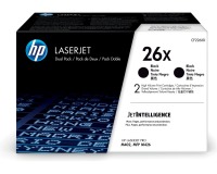 HP toner 26X, 9 000 pagina's, OEM CF226XD, zwart, duopack