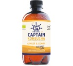 The Gutsy Captain Kombucha Ginger & Lemon, 400 ml bottle, pack of 12 pieces