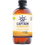 Le Gutsy Captain Kombucha Ginger & Lemon, bouteille de 400 ml, paquet de 12 pièces