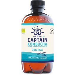 Le Gutsy Captain Kombucha Original, bouteille de 400 ml, paquet de 12 pièces