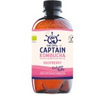 Le Gutsy Captain Kombucha Raspberry, bouteille de 400 ml, paquet de 12 pièces