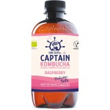 Le Gutsy Captain Kombucha Raspberry, bouteille de 400 ml, paquet de 12 pièces