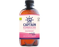 Le Gutsy Captain Kombucha Raspberry, bouteille de 400 ml, paquet de 12 pièces