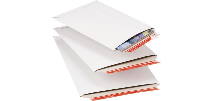 Colompac enveloppe d'expédition CP012, ft 17 x 24,5 x 3 cm, blanc