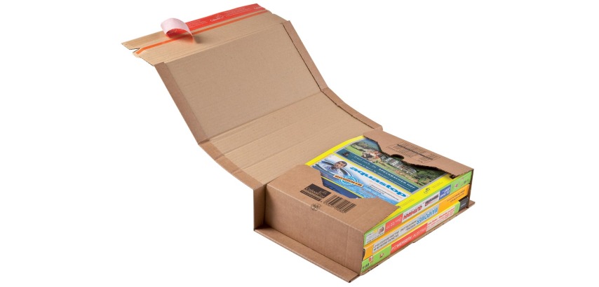 Colompac boîte d'expédition CP020, ft 32,5 x 25 x 8 cm, brun