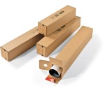 Colompac rectangular postal tube, size 1.008 x 108 x 108 mm, brown