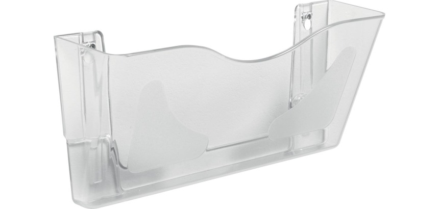 Deflecto DocuPockets wall organizer, single pocket, clear