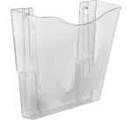 Deflecto DocuPockets Wandhalterung im Hochformat, 1 Fach, transparent