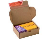 Colompac Versandbox Modulbox, Format 140 x 101 x 43 mm, braun