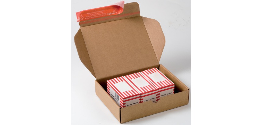 Colompac verzenddoos Modulbox, binnenformaat 192 x 155 x 43 mm, bruin