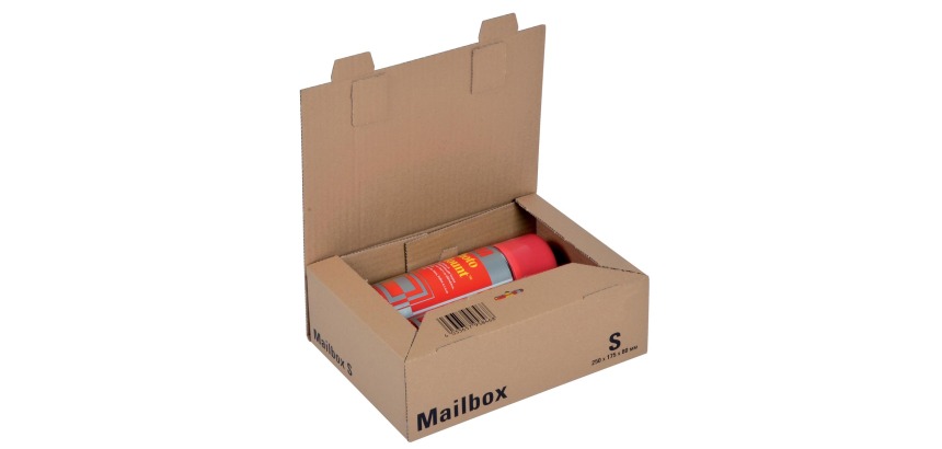 Colompac boîte d'expédition small, ft 25 x 17,5 x 8 cm, brun