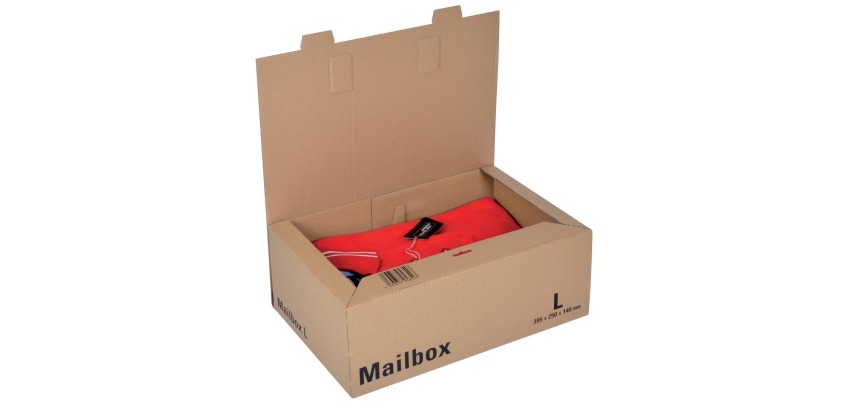 Colompac große Versandbox, ft 39,5 x 25 x 14 cm, braun