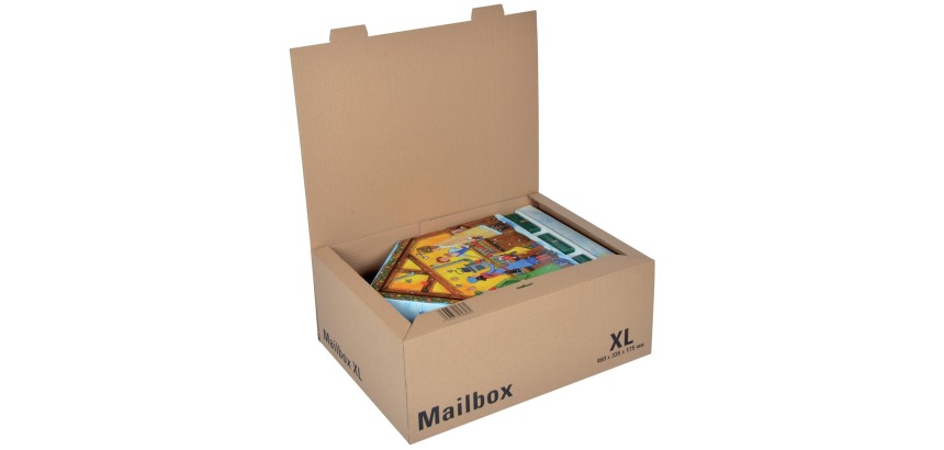 Colompac extra großer Versandkarton, Maße 46 x 33,5 x 17,5 cm, braun