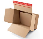 Colompac boîte d'expédition CP141, ft 22,9 x 16,4 x 5 - 11,5 cm, brun