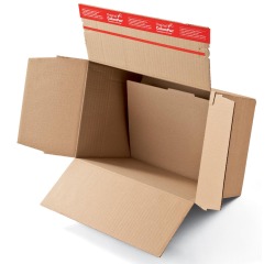 Colompac boîte d'expédition CP141, ft 22,9 x 16,4 x 5 - 11,5 cm, brun