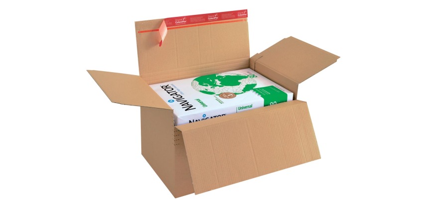 Colompac boîte d'expédition CP141, ft 30,5 x 22,8 x 7 -16 cm, brun