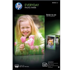 Papier jet d’encre HP CR757A 10x15cm photo glacé 200g 100 feuilles