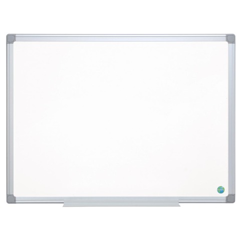 Whiteboard Earth in enamelled steel, magnetic, aluminium frame