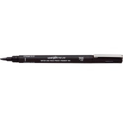Uni-Ball Pin 2mm chisel tip fineliner black