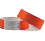 Combicraft Tyvek bracelets, orange, pack of 100 pieces