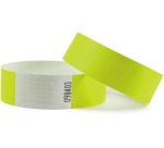 Combicraft bracelets en Tyvek, jaune, paquet de 100 pièces