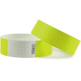 Combicraft bracelets en Tyvek, jaune, paquet de 100 pièces