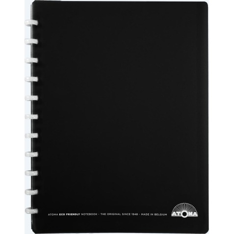 Atoma Eco cahier, ft A4 +, 120 pages, ligné,  6 intercalaires et 5 pochettes, assorti