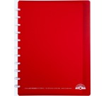 Atoma Eco cahier, ft A4 +, 120 pages, quadrillé 5 mm, 6 intercalaires et 5 pochettes, assorti