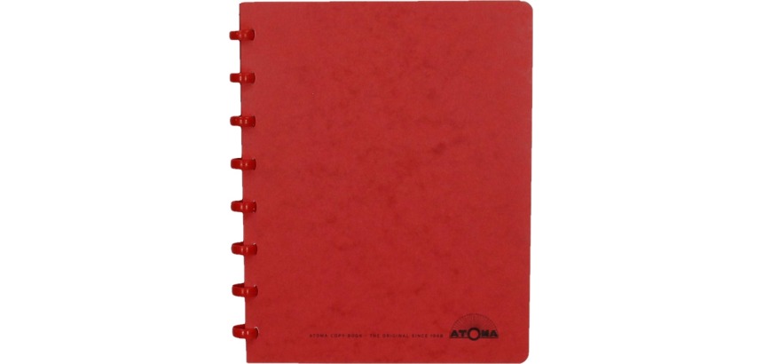 Atoma cahier, ft A5, 144 pages, quadrillé 5 mm, rouge