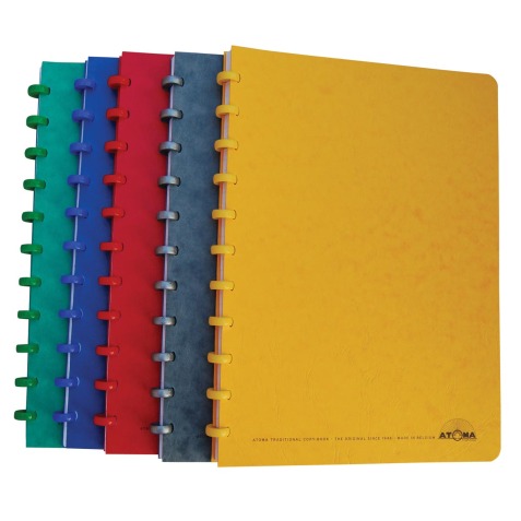 Atoma Classic cahier, ft A5, 144 pages, quadrillé 5 mm, couleurs assorties