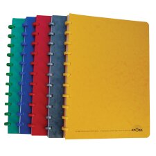 Atoma Classic cahier A5 - 100 pages - quadrillé 5 mm - couleurs assorties