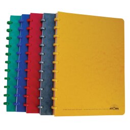 Atoma Classic schrift A4 - 100 pagina's - gelijnd - geassorteerde kleuren