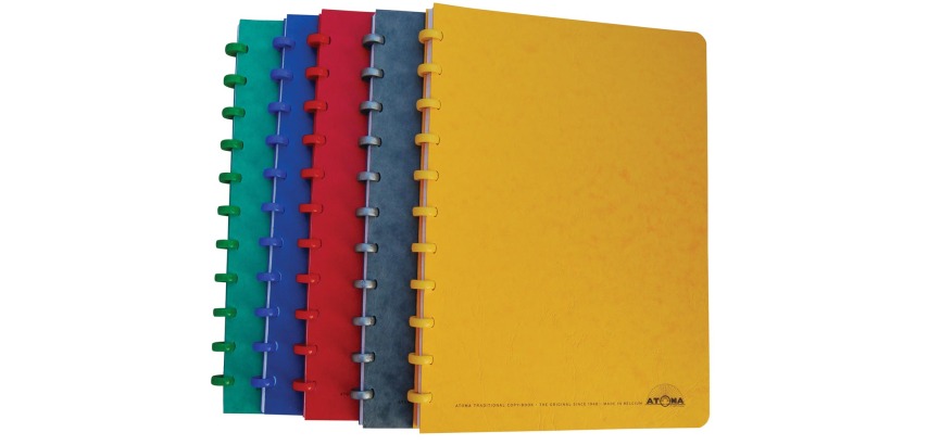 Atoma Classic schrift A4 - 100 pagina's - gelijnd - geassorteerde kleuren