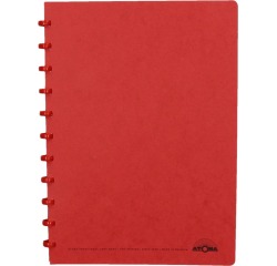 Atoma cahier, ft A4, 144 pages, quadrillé 5 mm, rouge