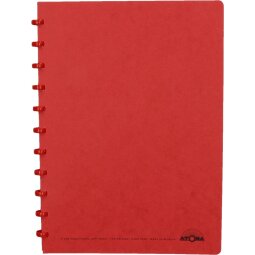 Atoma cahier, ft A4, 144 pages, quadrillé 5 mm, rouge