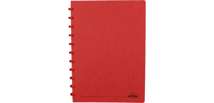 Atoma cahier, ft A4, 144 pages, quadrillé 5 mm, rouge