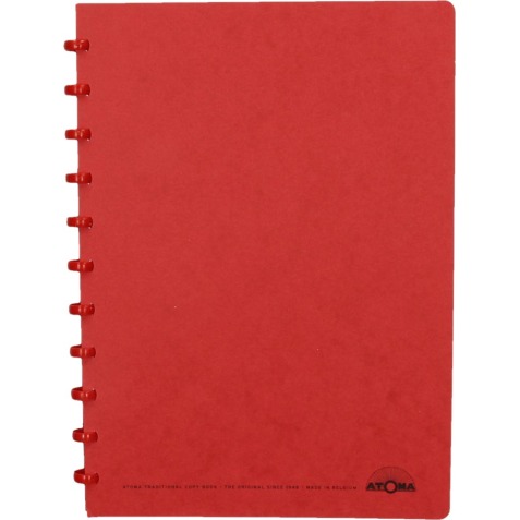 Atoma cahier, ft A4, 144 pages, quadrillé 5 mm, rouge