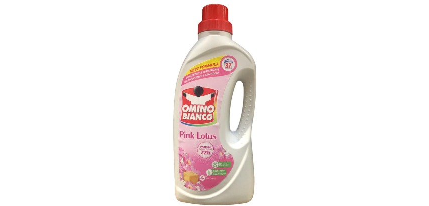 Omino Bianco Pink Lotus Waschmittel, 37 Ladungen, 1,48 l Flasche