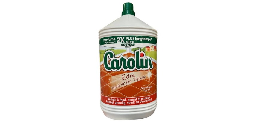 Carolin nettoyeur de sol huile de lin extra, flacon de 5 l